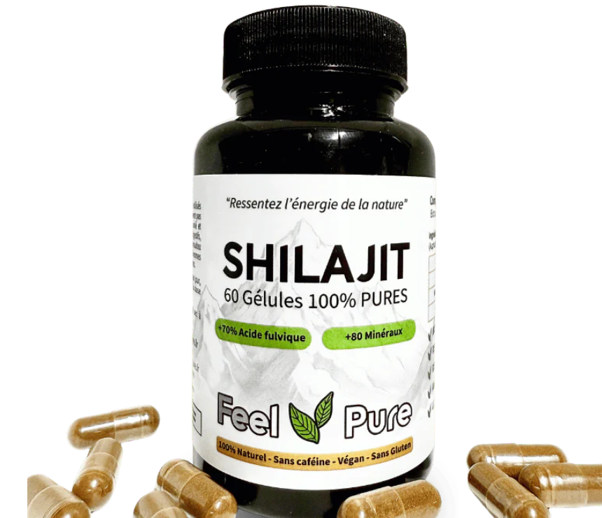 Gélules de Shilajit Pur - Lot de 60 gélules